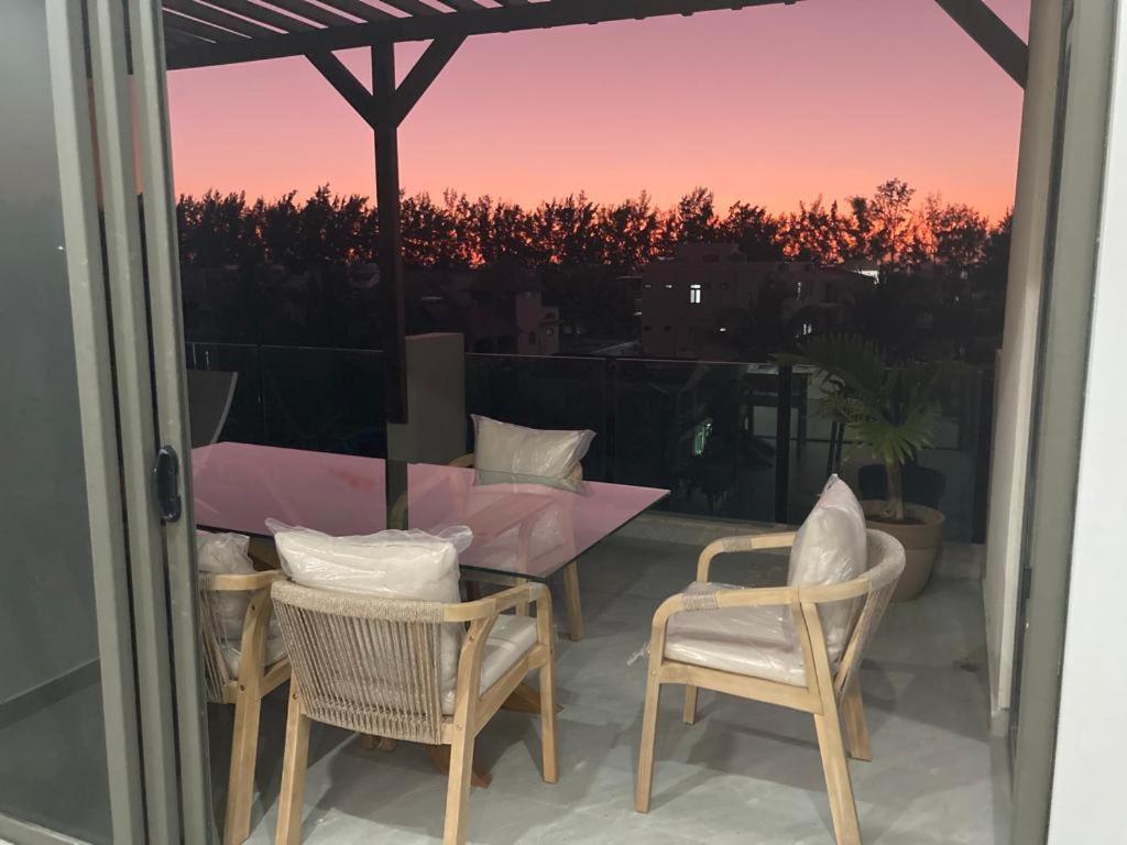 Splendide Penthouse Vue Mer A 5 Mn A Pied De La Plage Flic-en-Flacq Dış mekan fotoğraf
