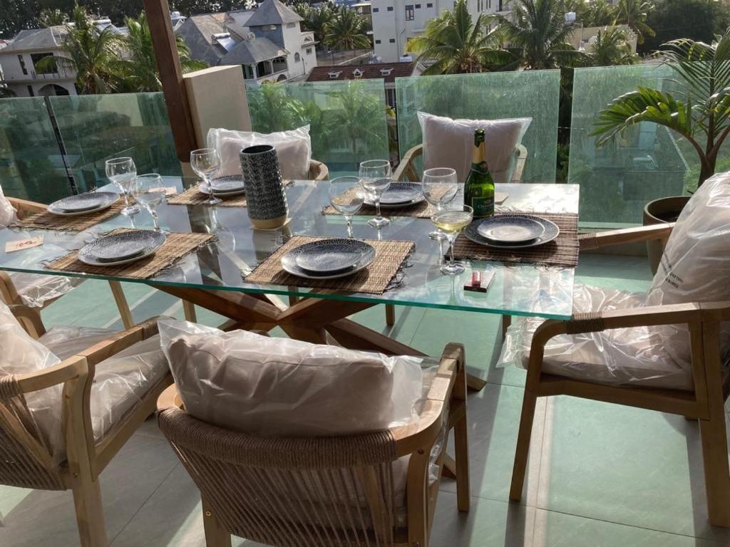 Splendide Penthouse Vue Mer A 5 Mn A Pied De La Plage Flic-en-Flacq Dış mekan fotoğraf
