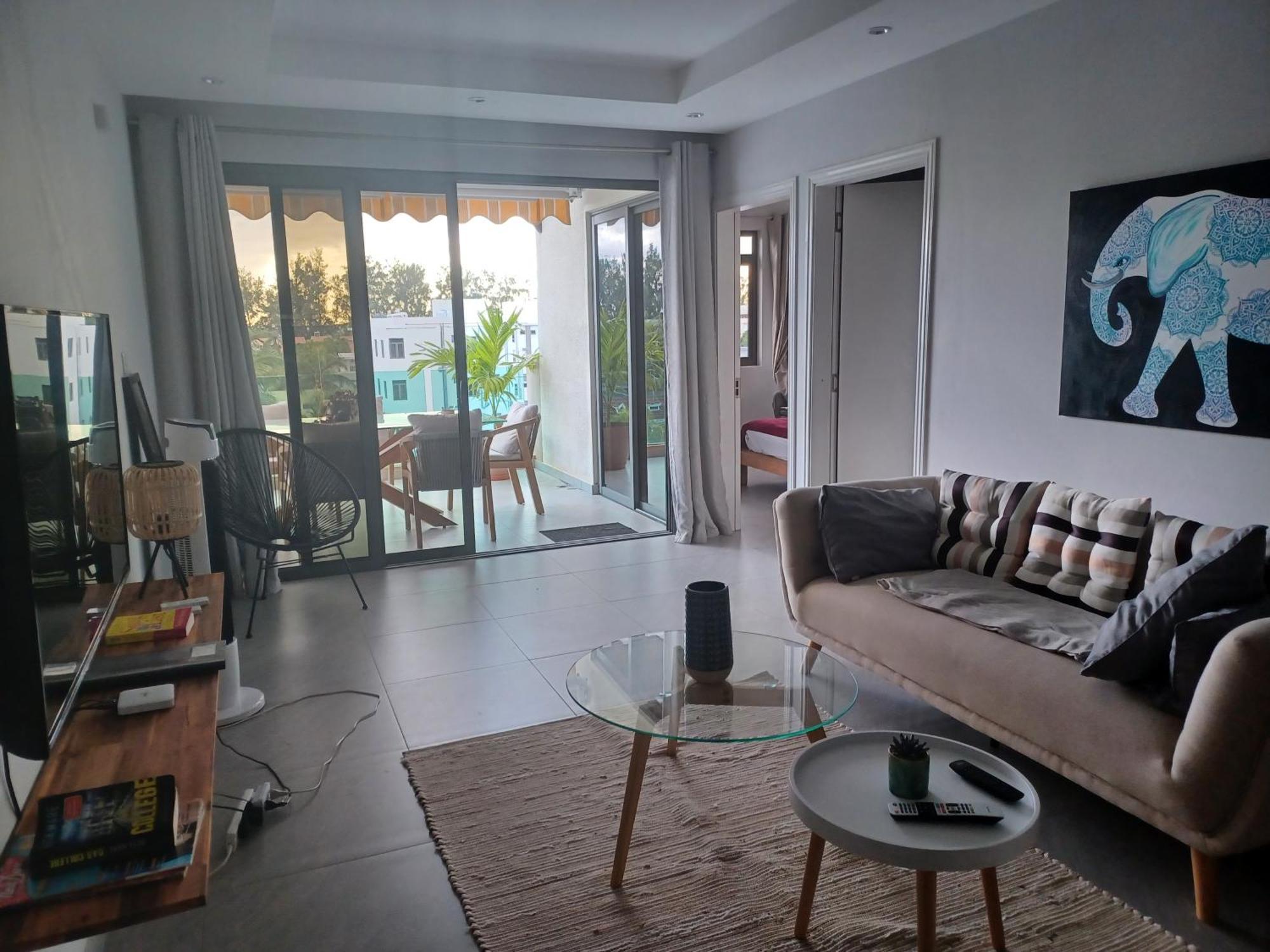 Splendide Penthouse Vue Mer A 5 Mn A Pied De La Plage Flic-en-Flacq Dış mekan fotoğraf