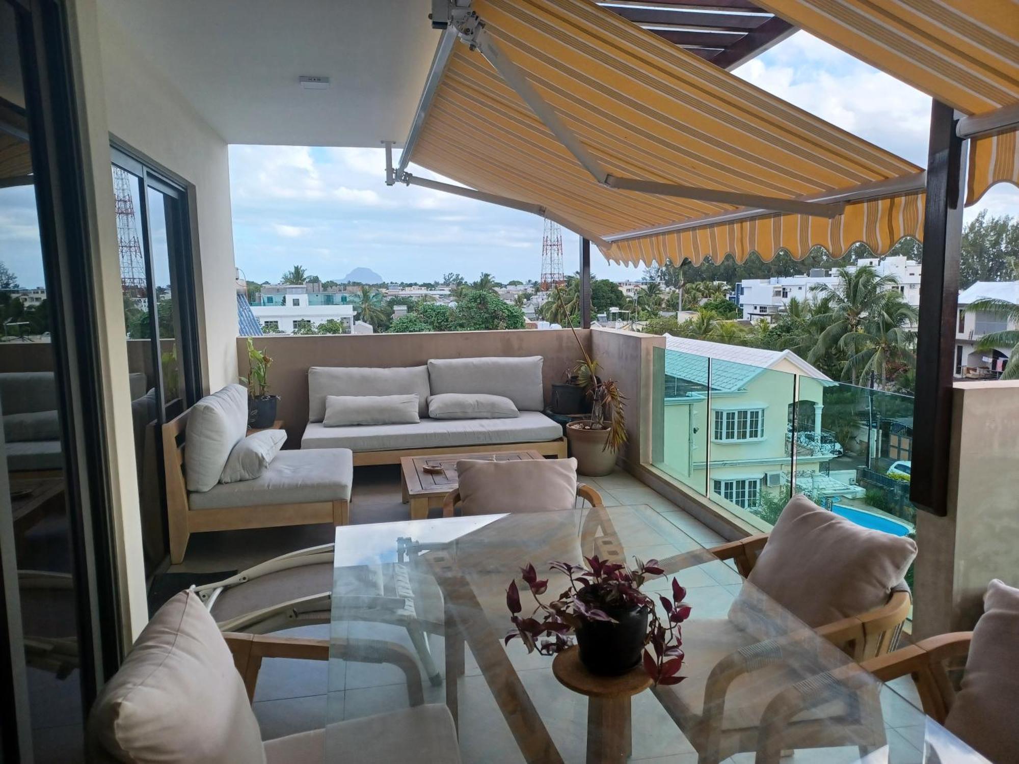 Splendide Penthouse Vue Mer A 5 Mn A Pied De La Plage Flic-en-Flacq Dış mekan fotoğraf