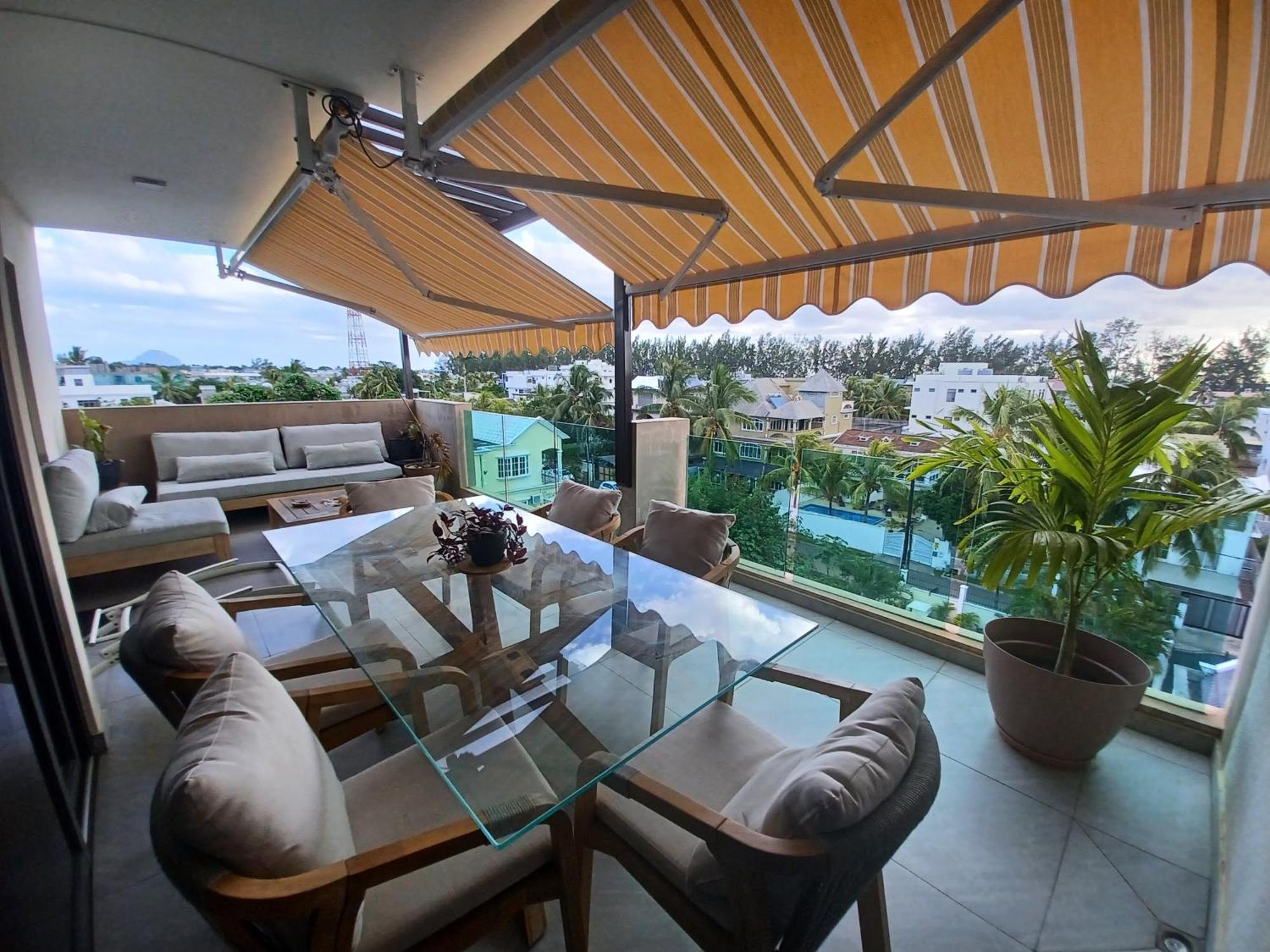 Splendide Penthouse Vue Mer A 5 Mn A Pied De La Plage Flic-en-Flacq Dış mekan fotoğraf